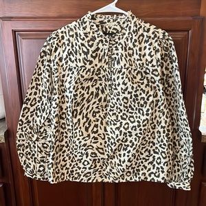 J Crew Leopard Print Top - NWT!